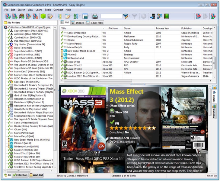 Game Collector, catalog video games on your Windows PC 