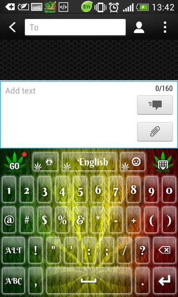 GO Keyboard Weed Keyboard Theme - Preview 12