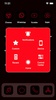 Wow Red Neon Theme - Icon Pack screenshot 1