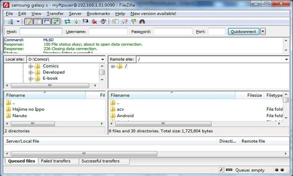My FTP Server - Preview 2