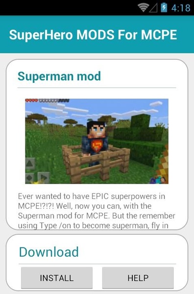 SuperHero MODS For MCPE - Preview 1