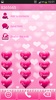 exDialer Pink Hearts Theme screenshot 1