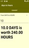 days to hours converter screenshot 4