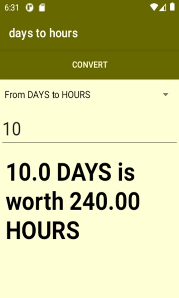days to hours converter - Preview 4
