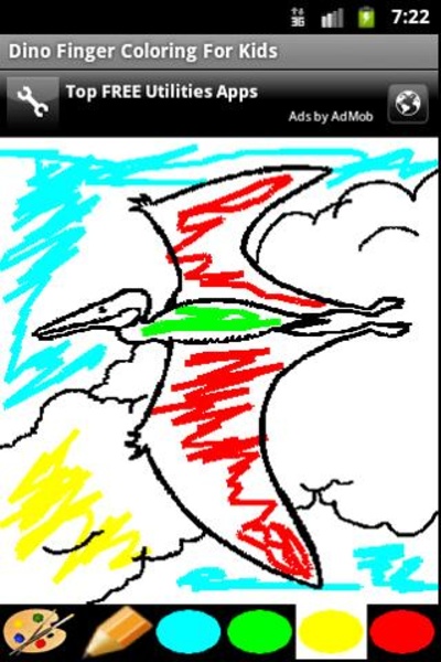 Dino Finger Coloring For Kids - Preview 2