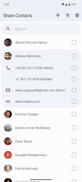 Share Contacts - Preview 5