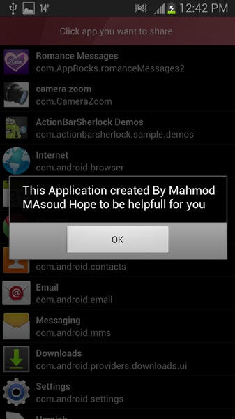 application sender - Preview 2