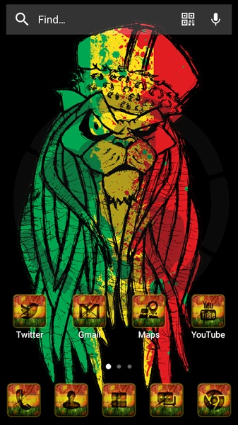 Reggae Rasta Solo Launcher Theme - Preview 2