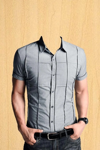 Man Shirt Photo Suit - Preview 3