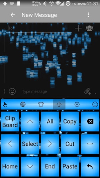 Theme x TouchPal Led Blue - Preview 3