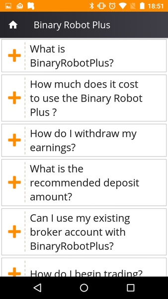 Binary Options Robot Plus - Preview 1