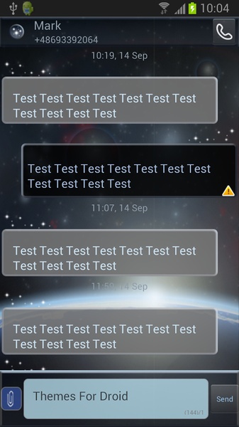 GO SMS Pro Theme Universe - Preview 2
