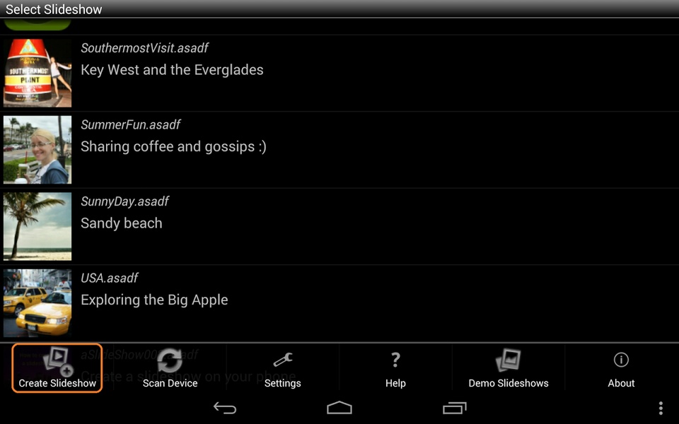SlideShow Application - Preview 1