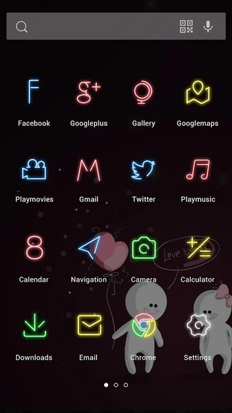 Neon Light Line Theme - Preview 1