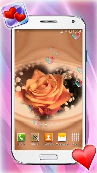 Cute Hearts Live Wallpaper HD - Preview 1