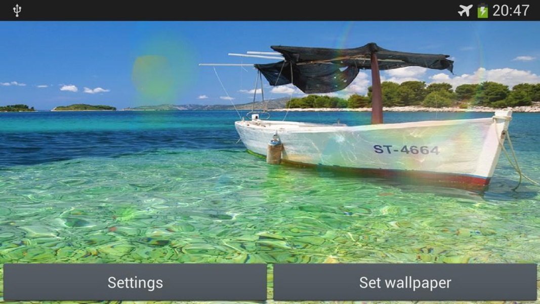 Boat on the sea live wallpaper - Preview 1