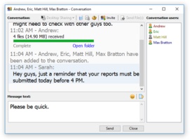 Softros LAN messenger screenshot 2