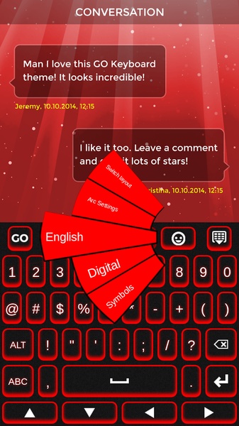 Red Keyboard Theme - Preview 15