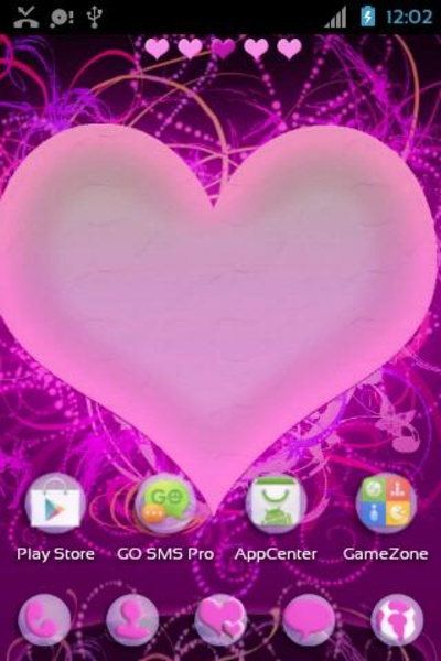 GO Launcher EX Themes Hearts - Preview 5