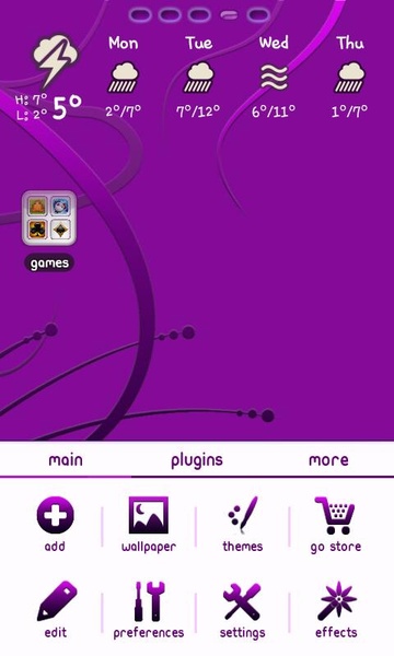 Royal Purple GO Launcher EX - Preview 3