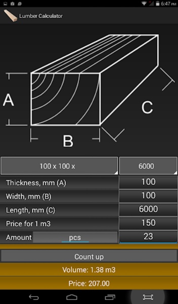 Lumber Calculator - Preview 13