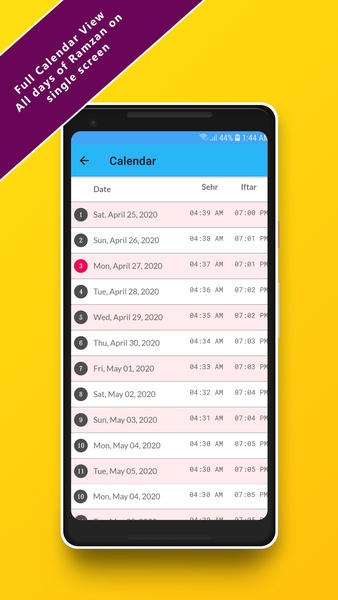 Ramadan Calendar - Preview 1
