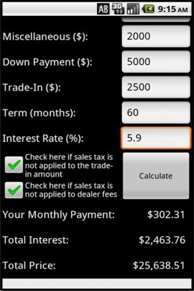 Car Payment Calculator - Preview 3