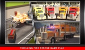 911 Rescue Fire Truck 3D Sim screenshot 1