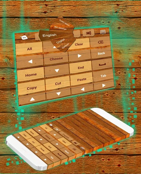 Wood Keyboard Theme - Preview 4