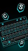 Neon Blue Black Keyboard Theme screenshot 4