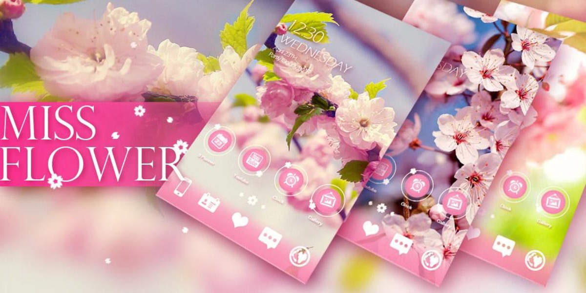 missflower GOLauncher EX Theme - Preview 1