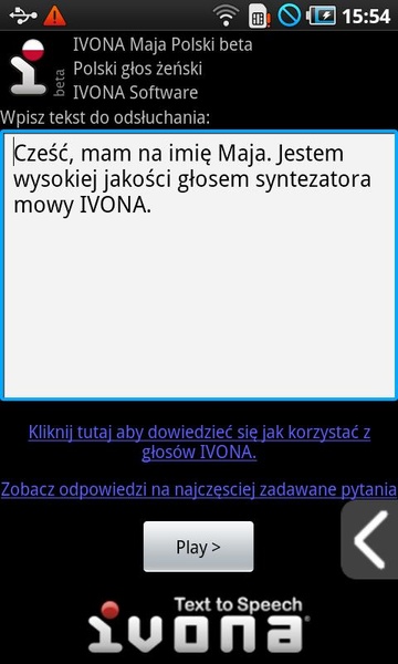 IVONA Maja Polish beta - Preview 2