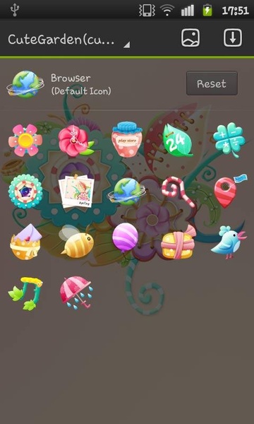 cute garden GOLauncher EX Theme - Preview 2