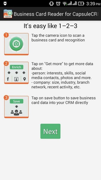 Business Card Reader for CapsuleCRM - Preview 8