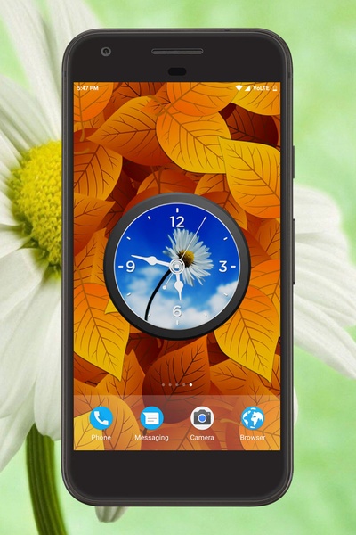 Flowers Clock Live Wallpaper - Preview 4