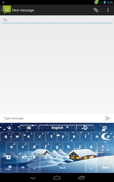 GO Keyboard Winter Theme - Preview 4