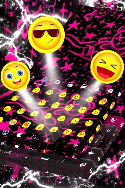 Emo Pink Keyboard - Preview 9