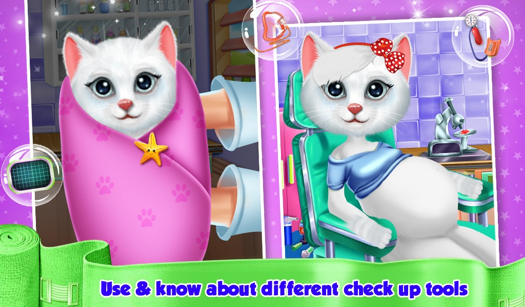 Kitten New Born Doctor Clinic Checkup Game - Preview 2