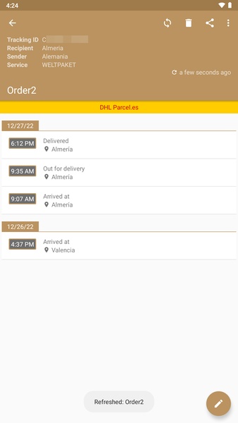 Deliveries Package Tracker - Preview 2