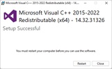 Microsoft Visual C++ Redistributable screenshot 3