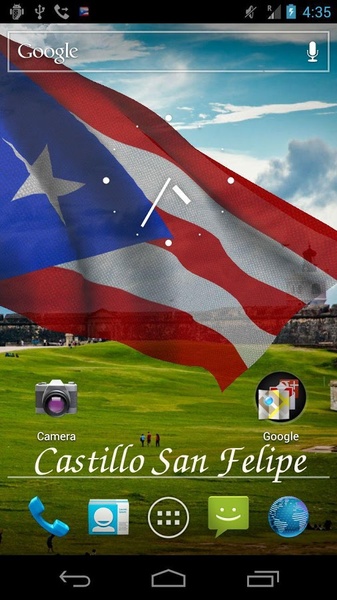 3D Puerto Rico Flag LWP - Preview 3