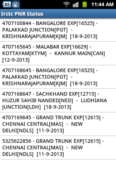 Irctc PNR Status - Preview 6