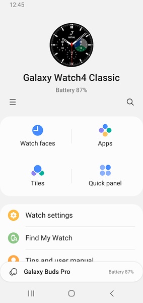 Galaxy Watch4 Plugin - Preview 1