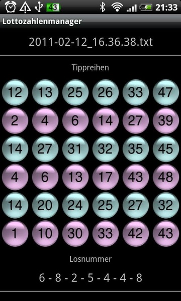 Lottery numbers manager 3 - Preview 3