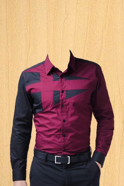 Man Shirt Photo Suit - Preview 2