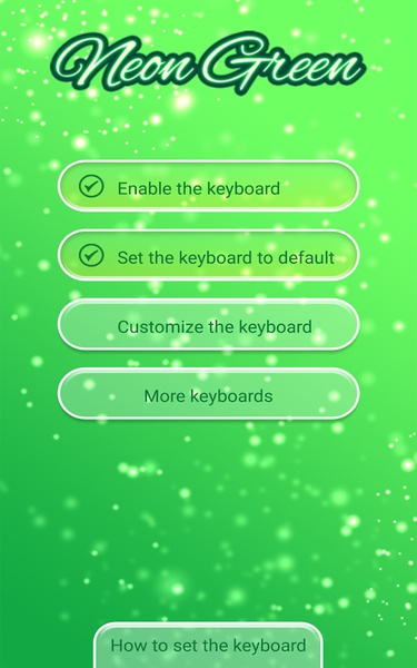 Neon Green Emoticon Keyboard - Preview 2