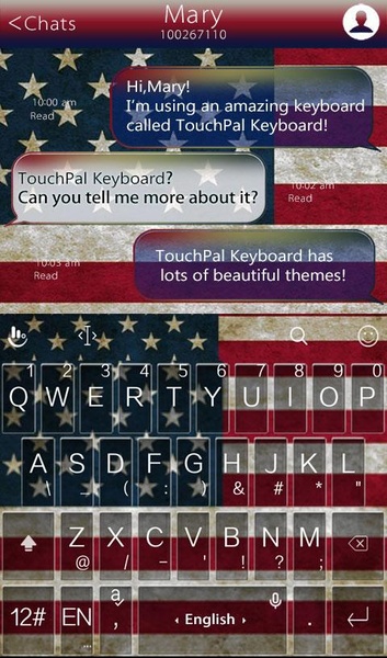 TouchPal SkinPack America - Preview 2