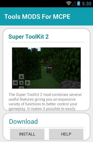Tools MODS For MCPE - Preview 1