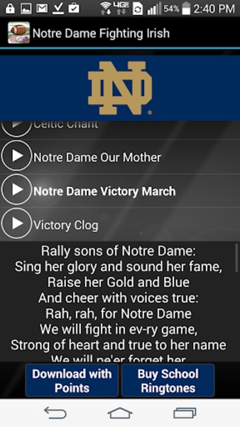 College Ringtones & Fight Songs - Preview 6