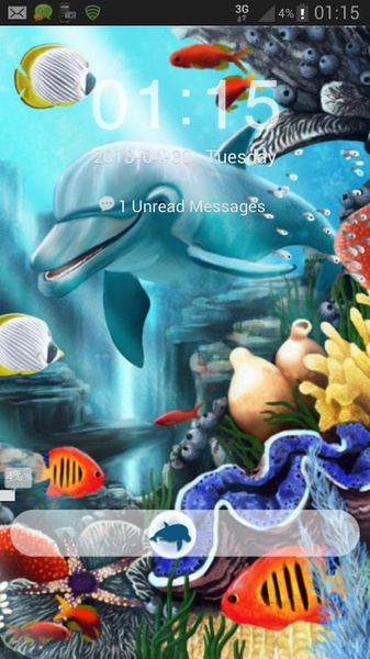 GO Locker Theme water fish - Preview 3